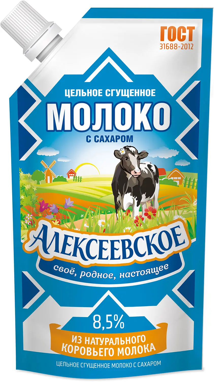 Молоко сгущенное Алексеевское 8.5% 270г — в каталоге на сайте сети Магнит |  Краснодар