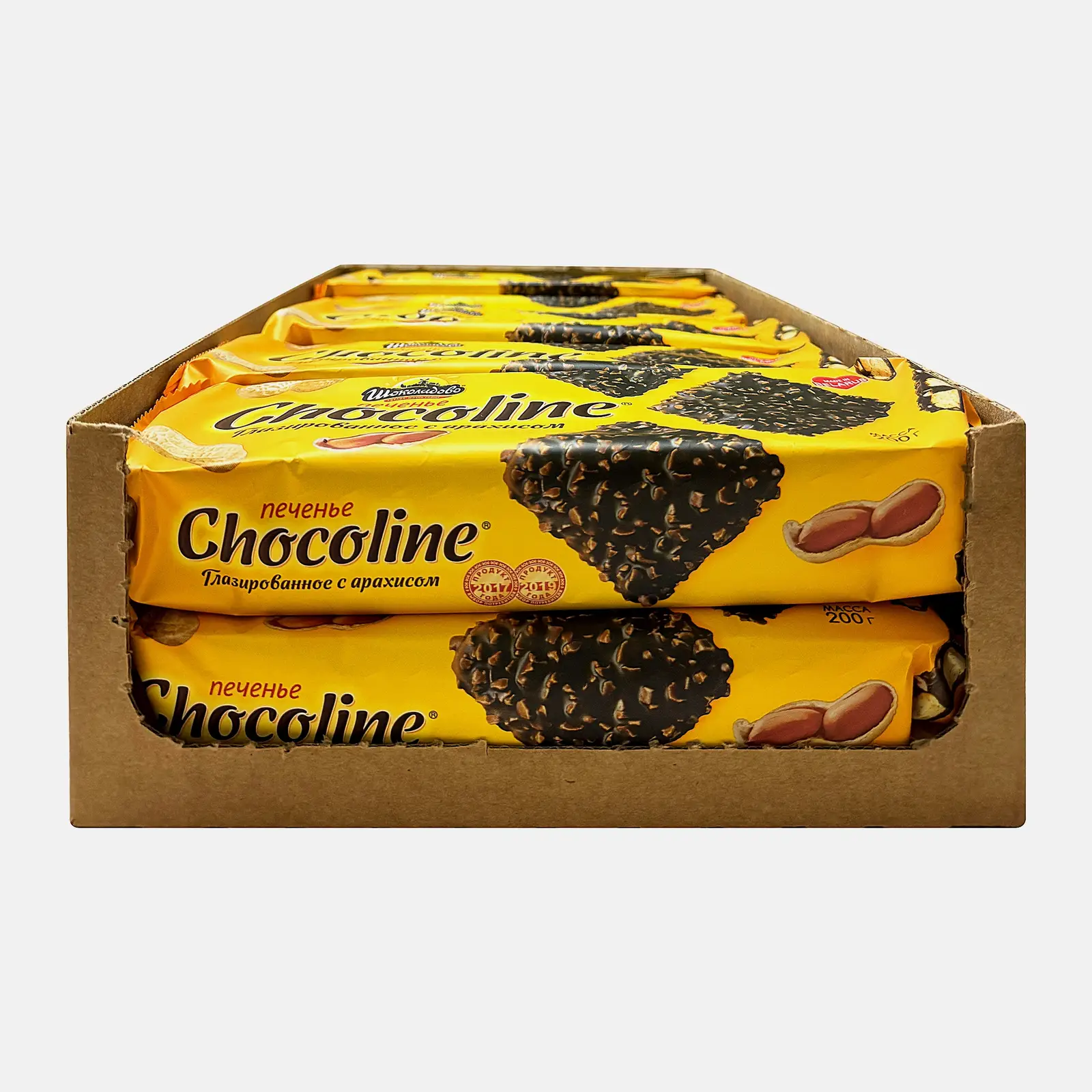 Печенье Chocoline с арахисом Шоколадово 200г - фото 3 Печенье Chocoline с арахисом Шоколадово 200г - фото 3