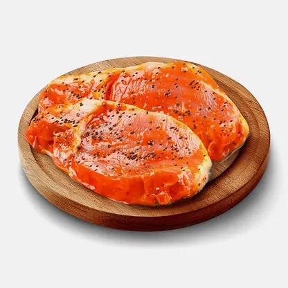 Стейк Алабама из свинины в маринаде