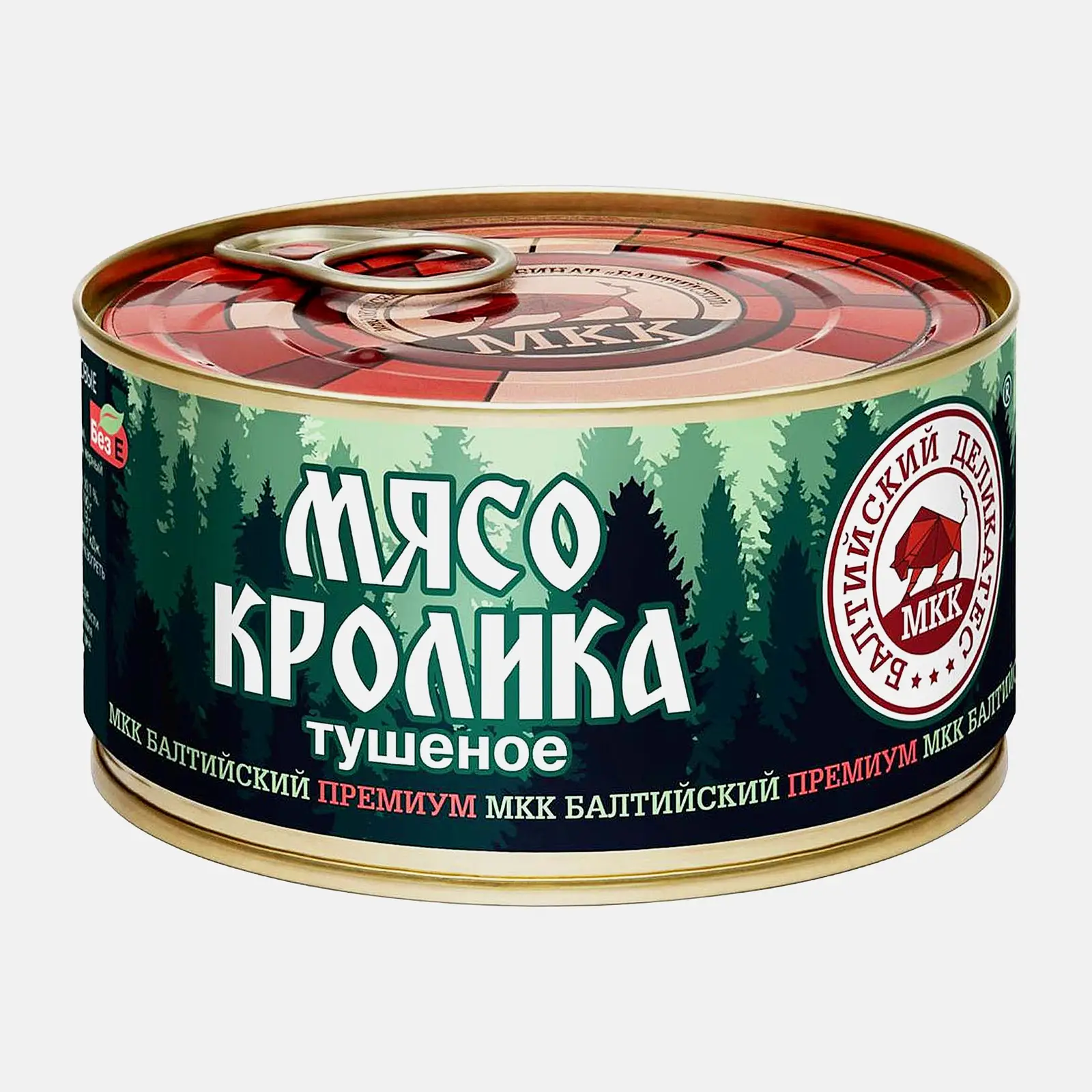 Изображение товара Консерва кролика тушеная Балтийский деликатес 325г натуральное мясо для правильного питания