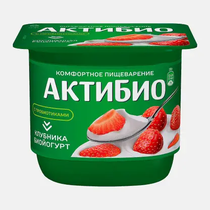 Биойогурт Актибио клубника 2.9% 130г
