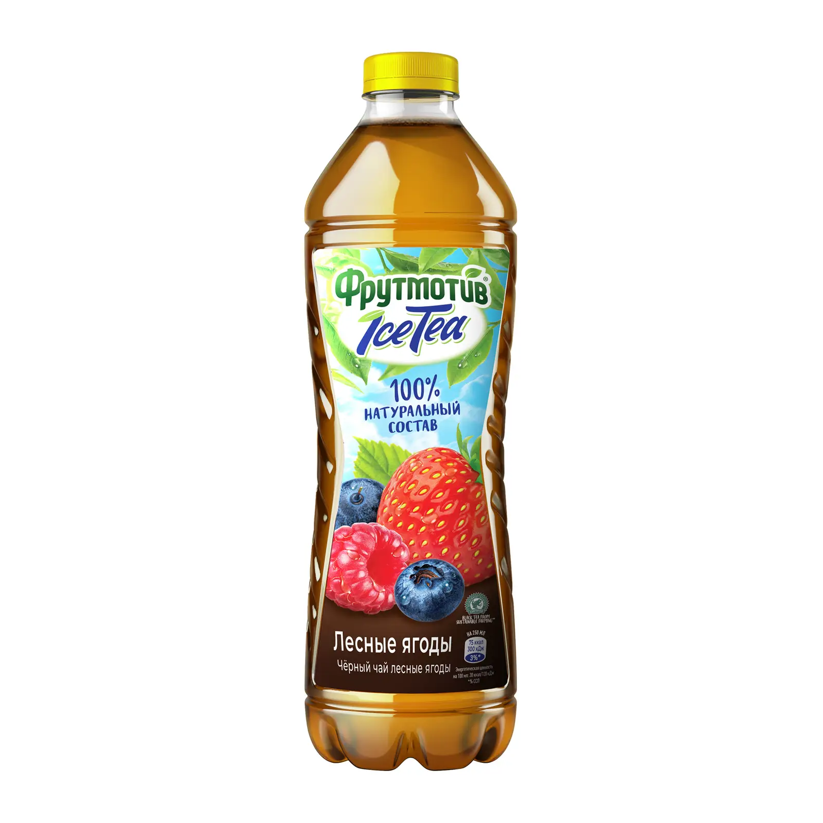 Изображение товара Напиток Фрутмотив Ice Tea Чай черный холодный Лесные ягоды 1.5л