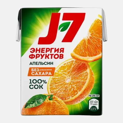 Сок J-7 Апельсиновый с мякотью 200мл