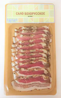 Изображение товара Сало Востряково Белорусское соленое нарезка 100г
