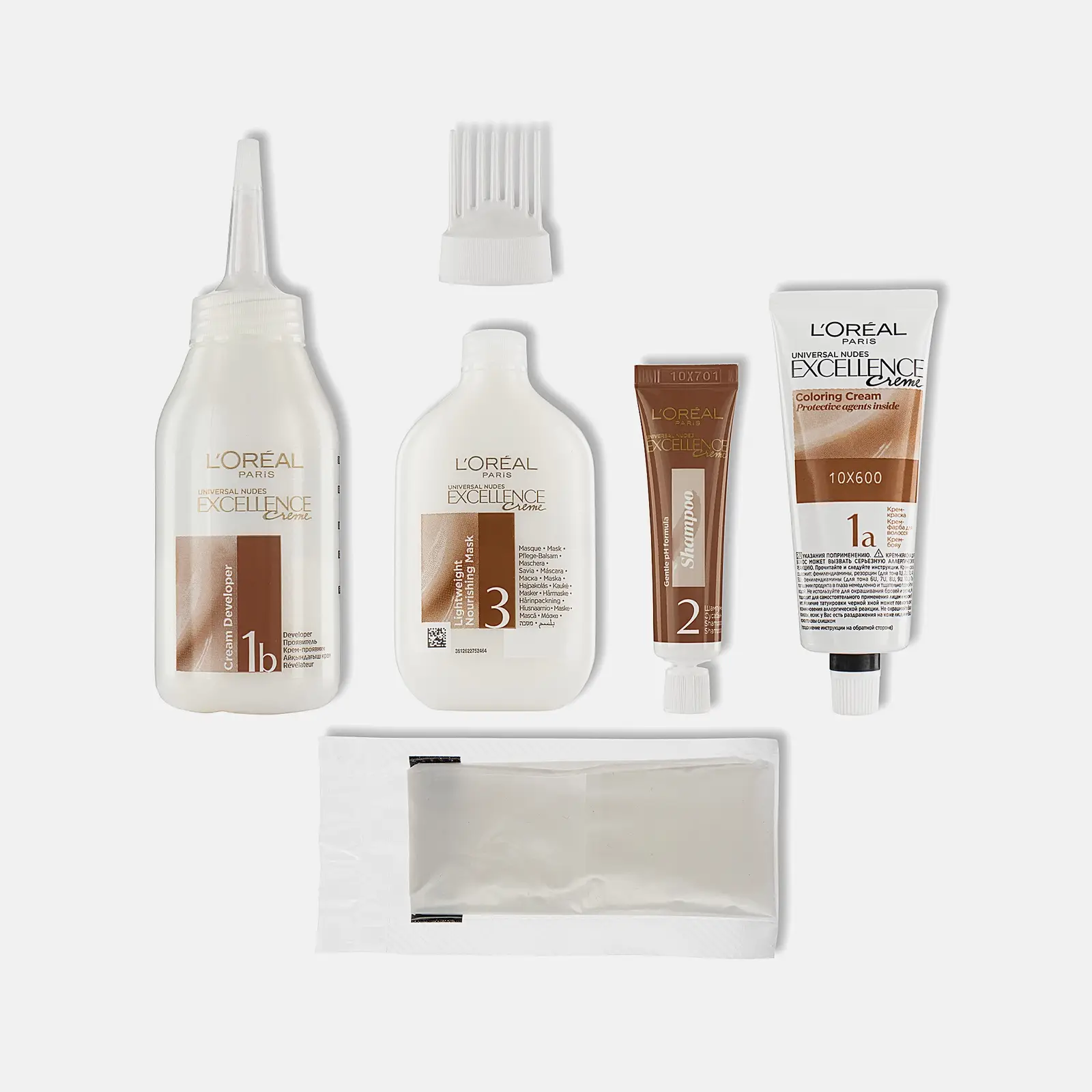 Крем-краска для волос L’Oréal Paris Excellence Crème без аммиака 1U Универсальный черный 270мл