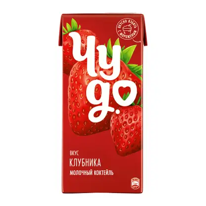 Изображение товара Коктейль молочный Чудо. со вкусом Клубника 2% 960г
