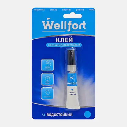 Клей секундный Wellfort WT-CC0003 Водостойкий 3г