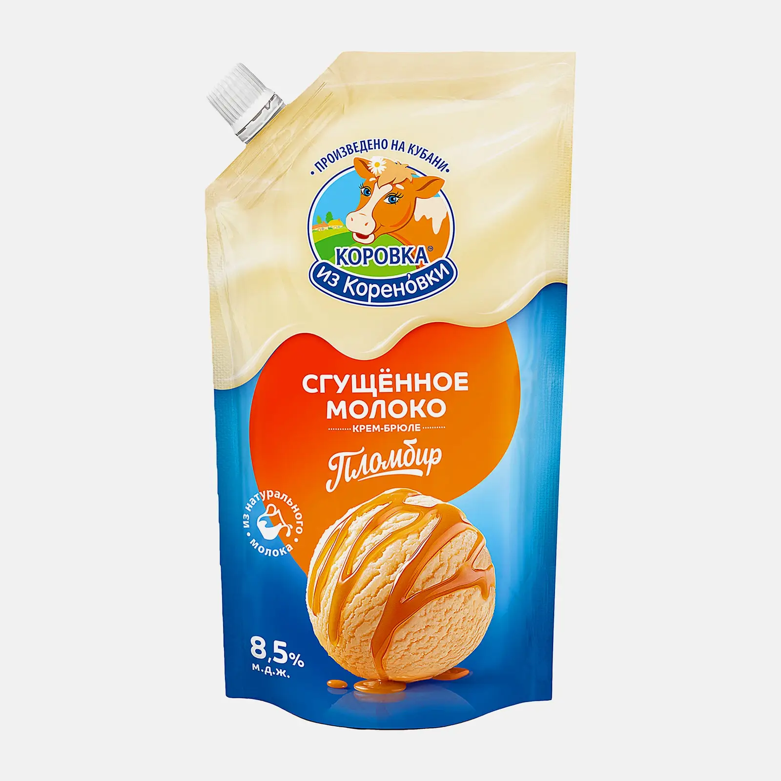 Изображение товара Молоко сгущенное Коровка Из Кореновки пломбир крем-брюле 8.5% 270г