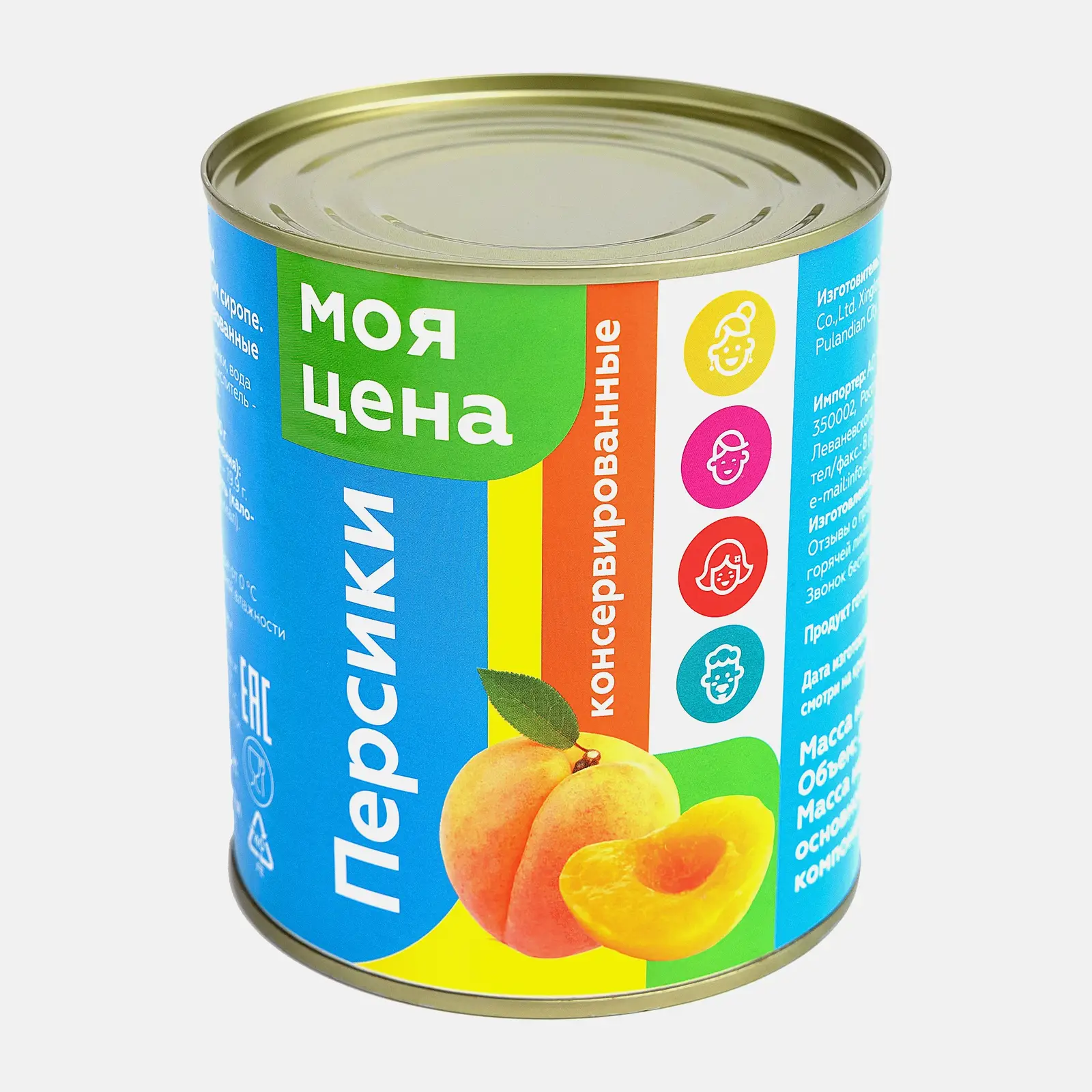 Персики Моя цена консервированные 850мл - фото 2