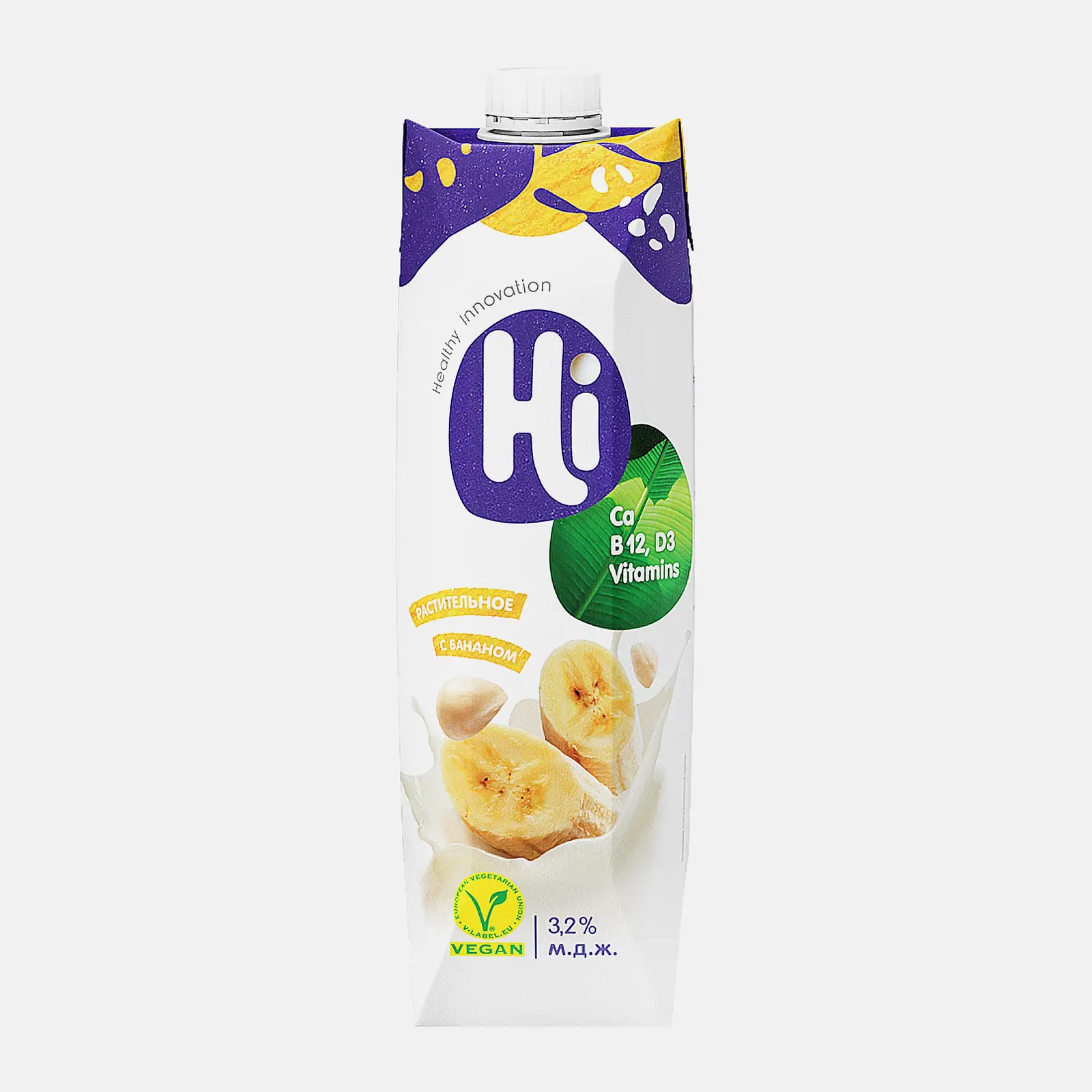 Напиток соевый банановый Hi 3.2% 1л