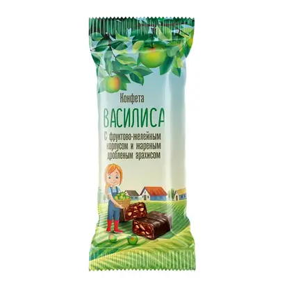 Изображение товара Конфеты Василиса жареный арахис и фруктовое желе Кондитер Кубани
