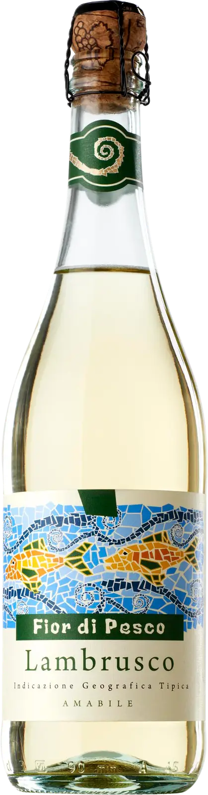 Вино игристое Fior Di Pesco Lambrusco Dell'Emilia белое полусладкое 9% 750мл