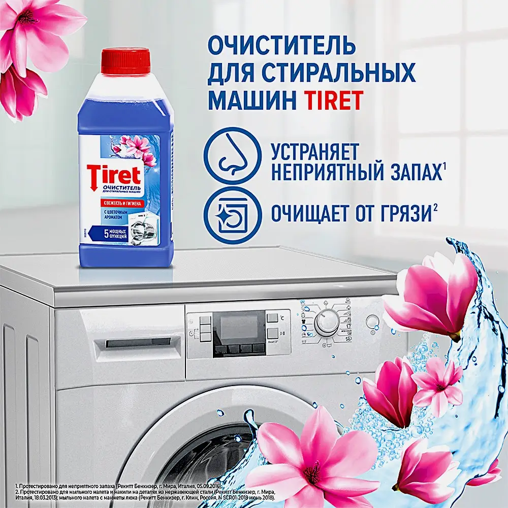 Очиститель для стиральных машин Tiret 250мл - фото 4