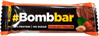 Изображение товара Батончик глазированный Bombbar Фундучное пралине 40г
