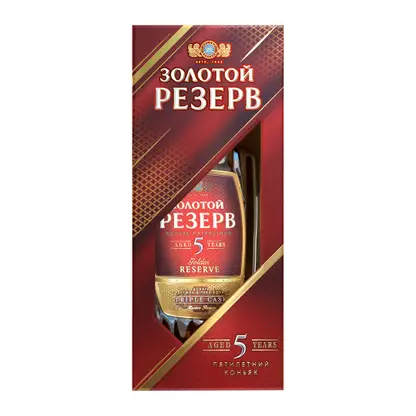 Изображение товара Коньяк Золотой резерв 5 лет 40% 500мл