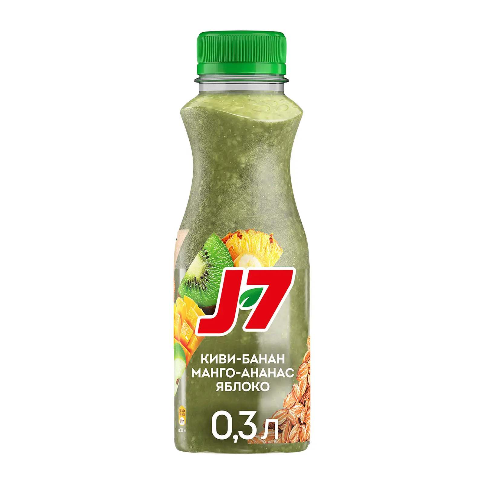 Изображение товара Смузи J7 Киви-ананас-яблоко-банан-манго 300мл