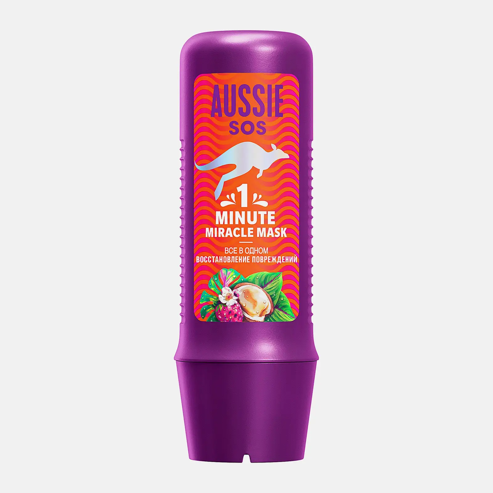 Маска для волос Aussie SOS 1 Minute Все в одном Восстановление повреждений 225мл