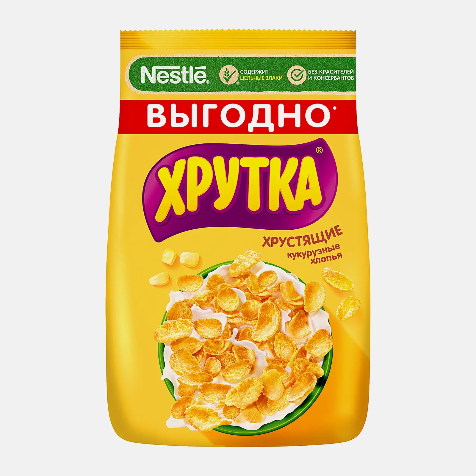 Изображение товара Хлопья Хрутка готовый завтрак кукурузные 700 г вкусные и хрустящие