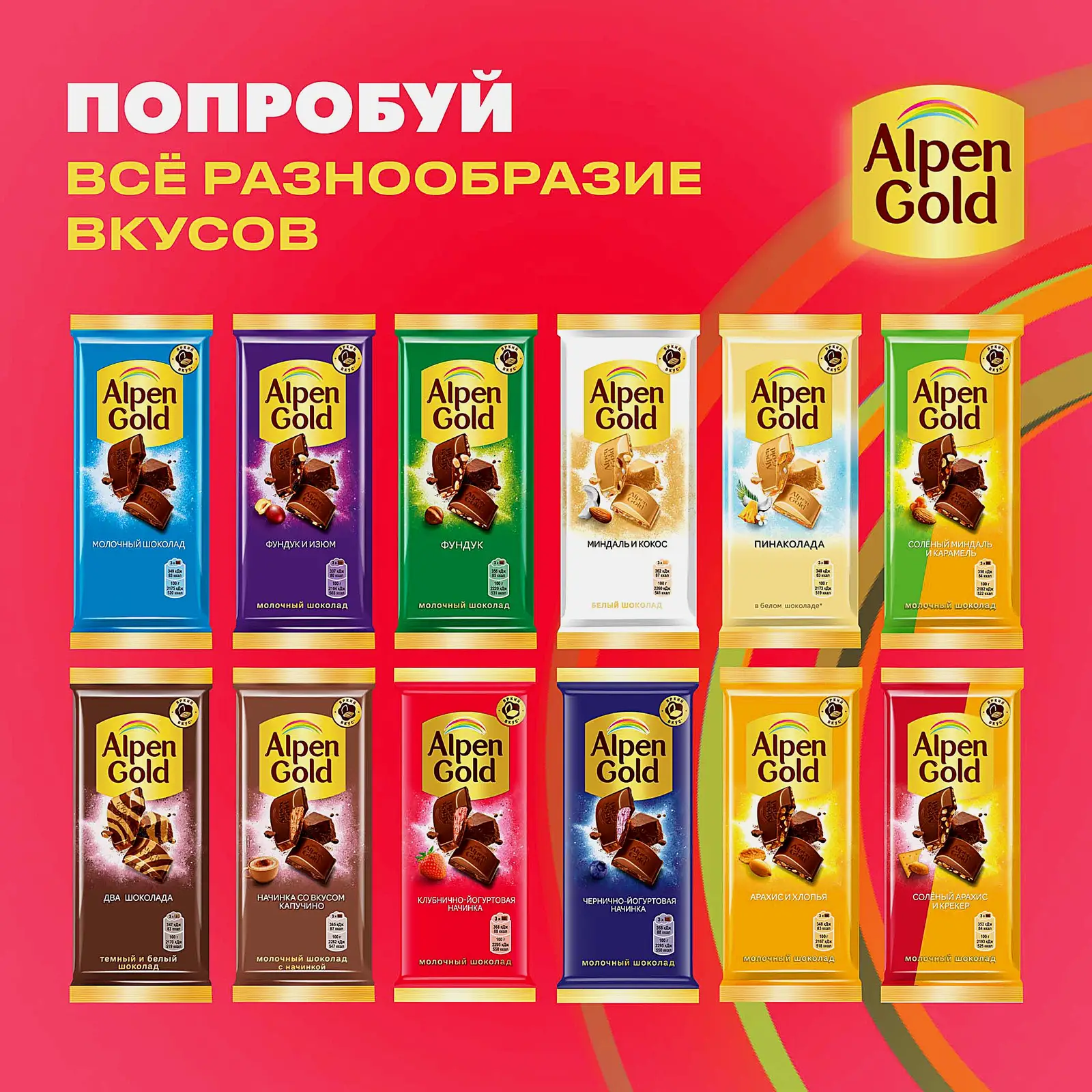 Молочный шоколад с клубнично-йогуртовой начинкой Alpen Gold 80г - фото 8 Молочный шоколад с клубнично-йогуртовой начинкой Alpen Gold 80г - фото 8