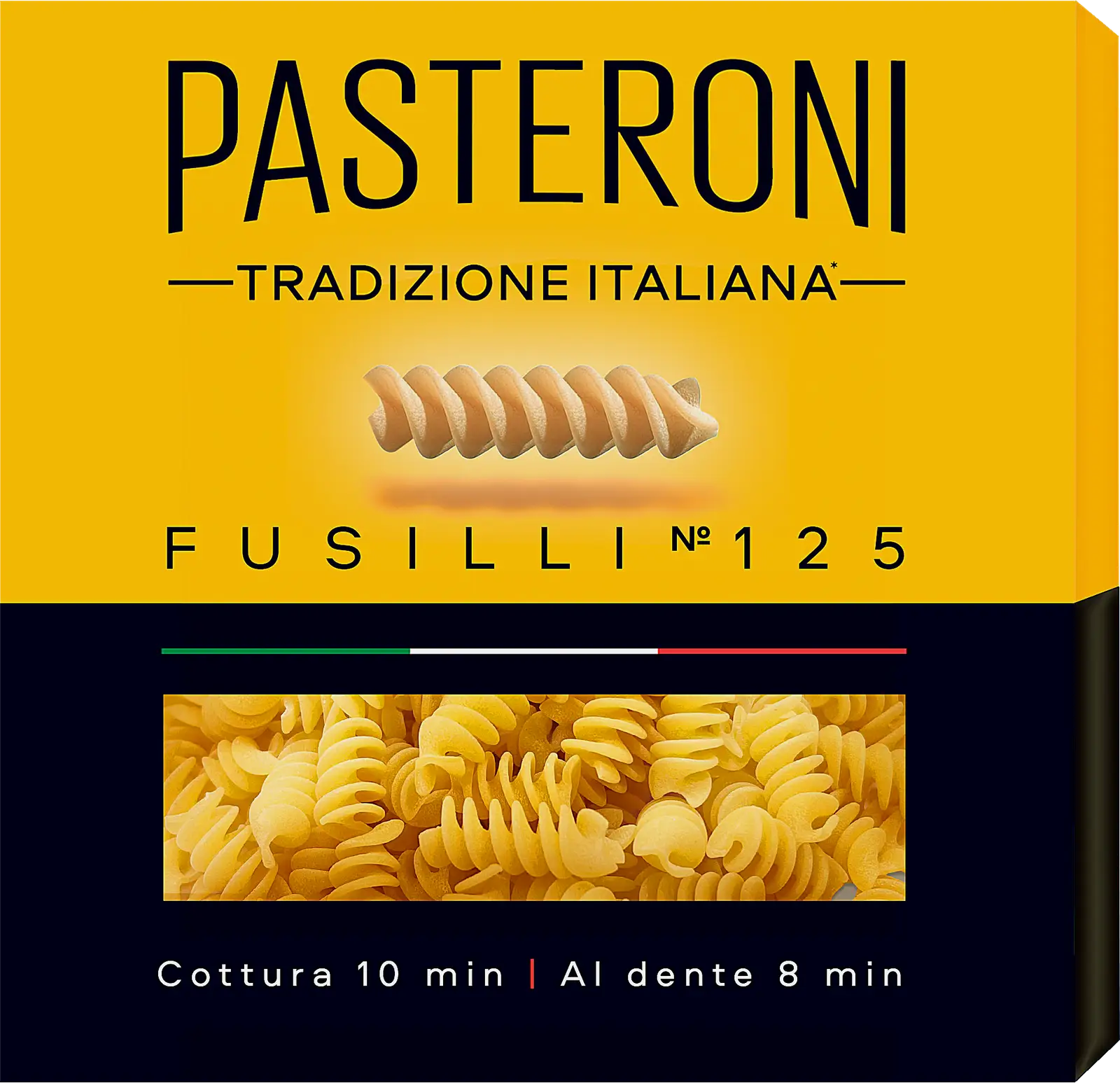 Изображение товара Макароны Pasteroni Спиральки No125 800г - высокое качество, фигуреобразные макароны для вкусных блюд