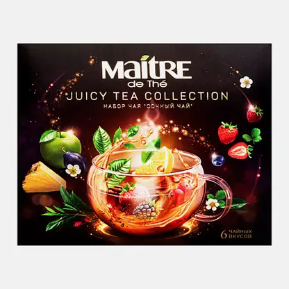 Сочный чай ассорти 6 вкусов Maitre De The 30пак