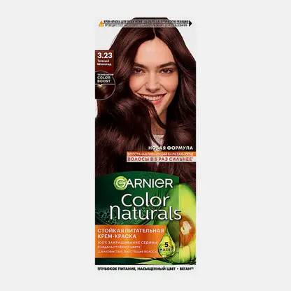 Стойкая крем-краска для волос Garnier Color Naturals Питательная оттенок 3.23 Темный шоколад