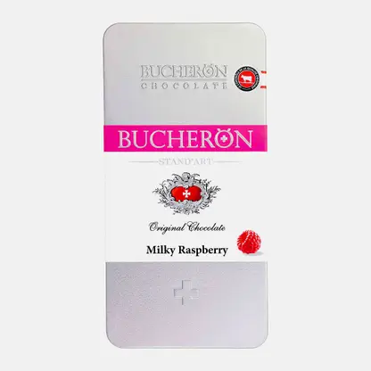 Шоколад молочный с кусочками малины Bucheron Standart 100г