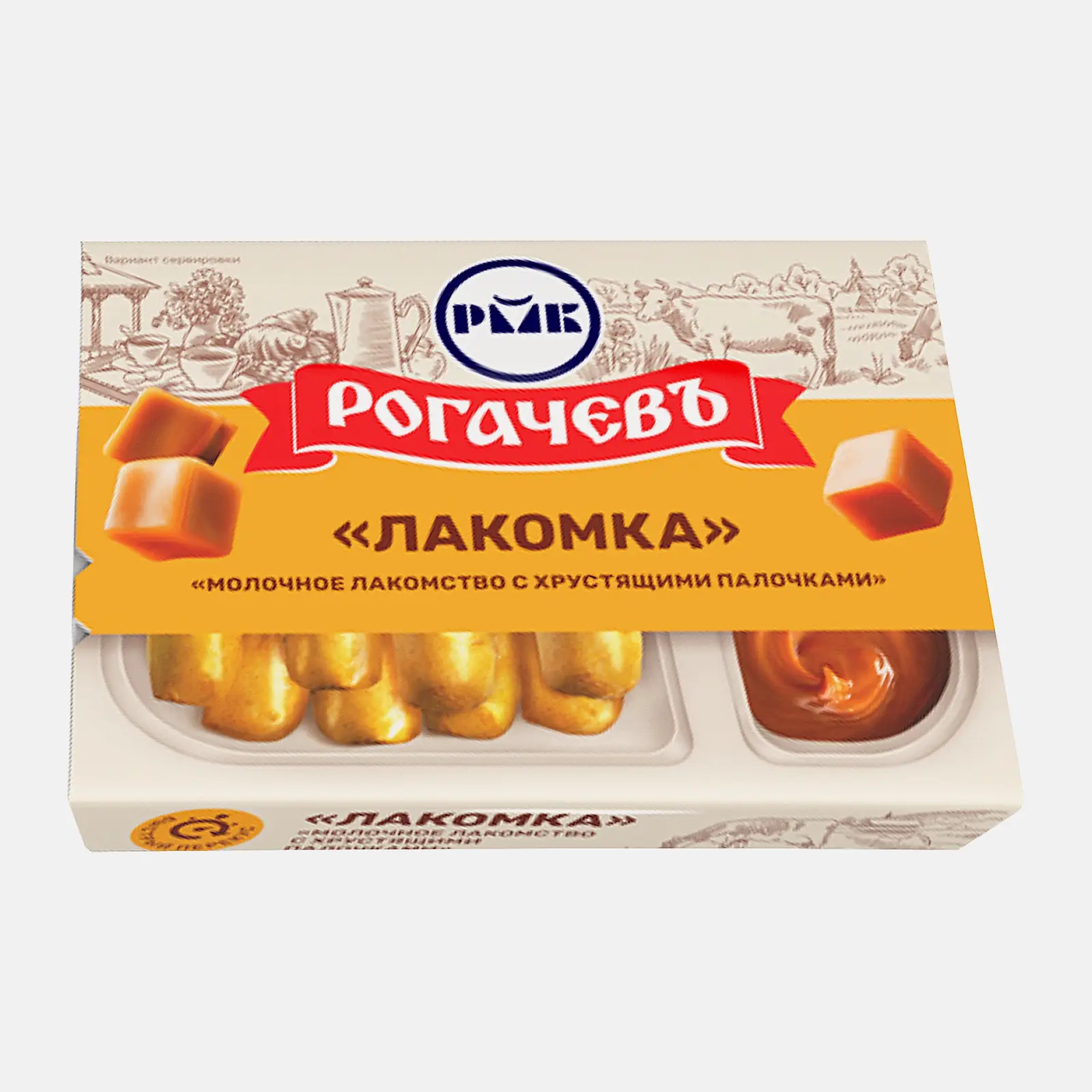 Молоко сгущенное цельное вареное с хлебными палочками Рогачевъ 8.5% 47г - фото 2