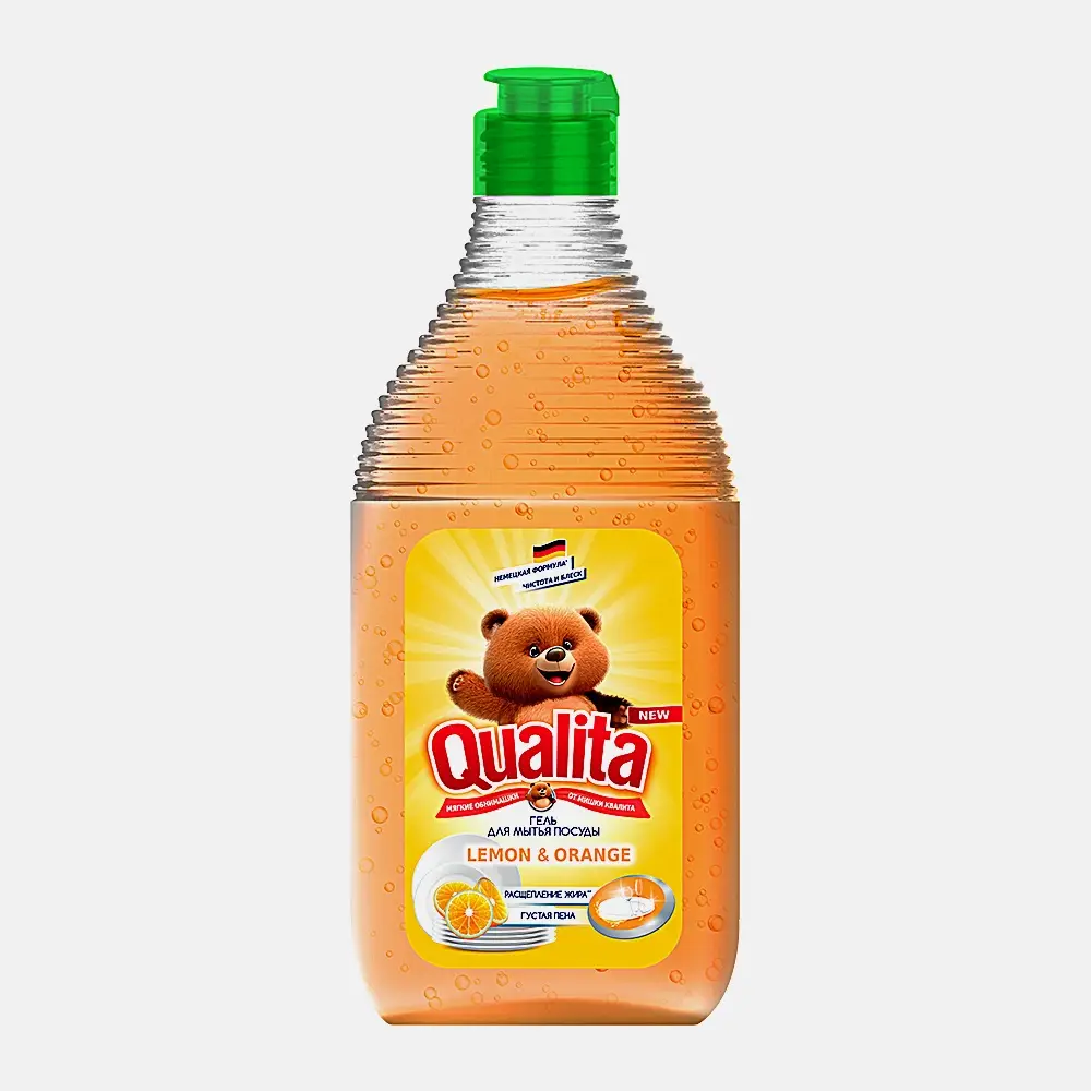 Средство для мытья посуды Qualita Lemon&Orange 500мл