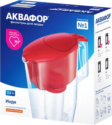 Изображение товара Фильтр-кувшин Аквафор Инди А6 2.5л система очистки воды