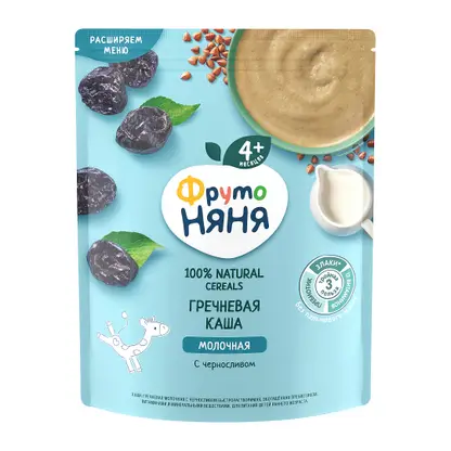 Изображение товара Молочная каша гречневая с черносливом с 4 месяцев Фрутоняня 200г