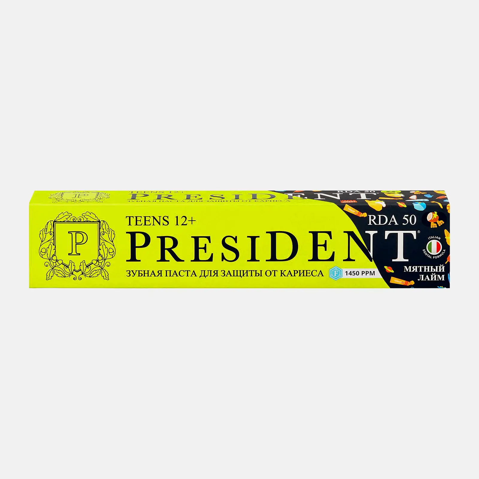 Зубная паста President Juicy lime 12+ детская 70г
