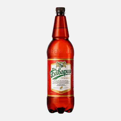 Пиво Бавария темное фильтрованное 4.9% 1.4л