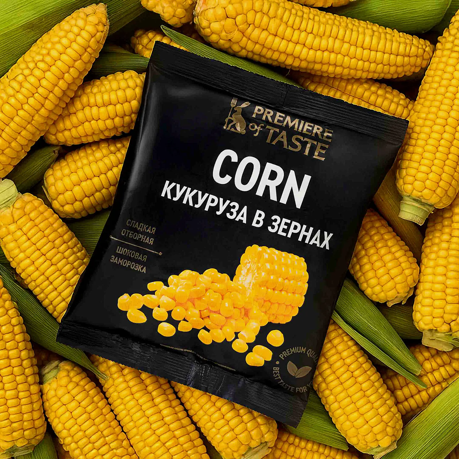 Кукуруза сладкая в зернах замороженная Premiere of Taste 400г Кукуруза сладкая в зернах замороженная Premiere of Taste 400г