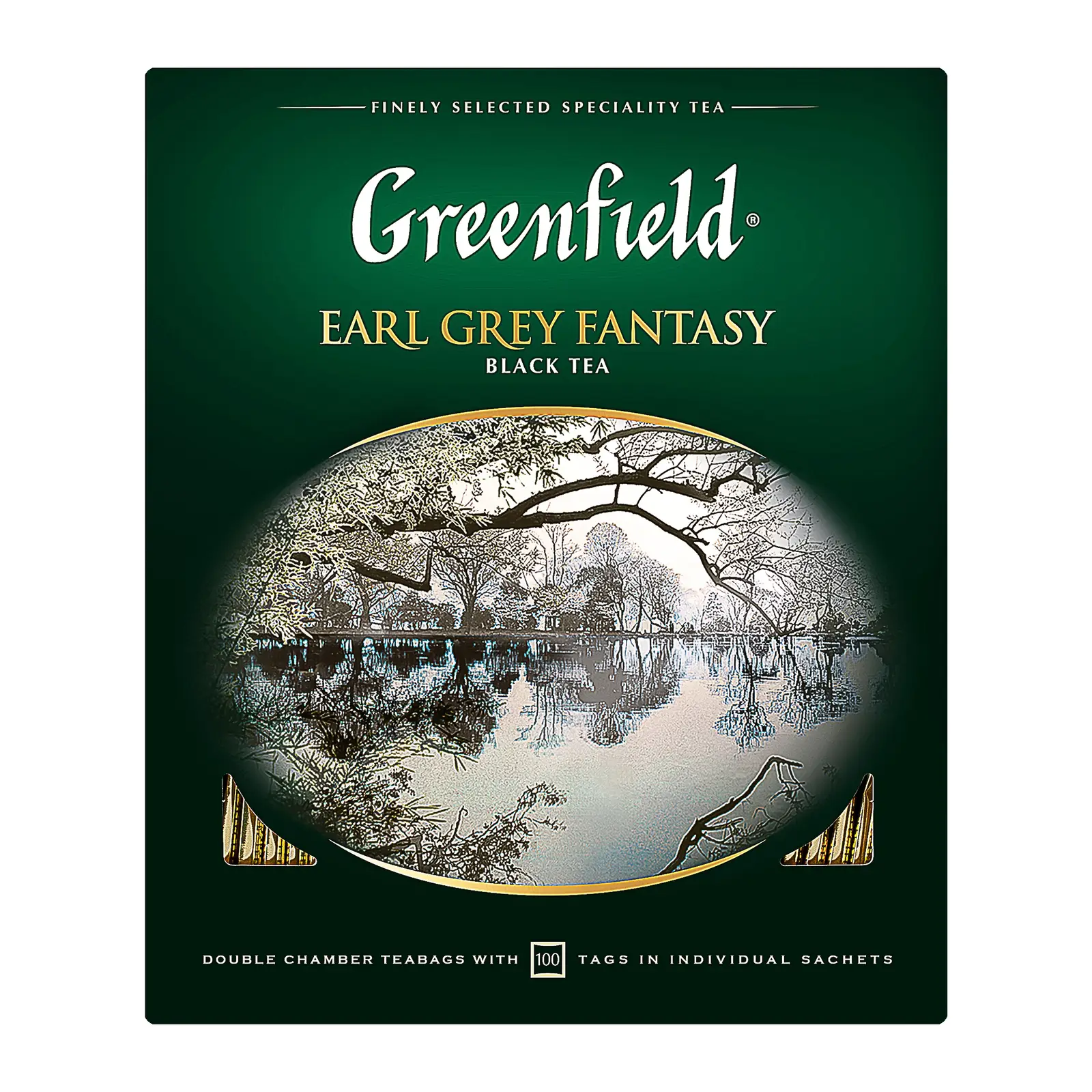 Изображение товара Чай черный Greenfield Earl Grey Fantasy 100 пакетов аромат бергамот