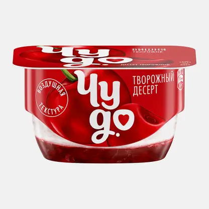 Творожок двухслойный Чудо Вишня 4.2% 100г
