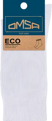 Носки мужские Omsa Eco белые р.27-29 (41-44) 401