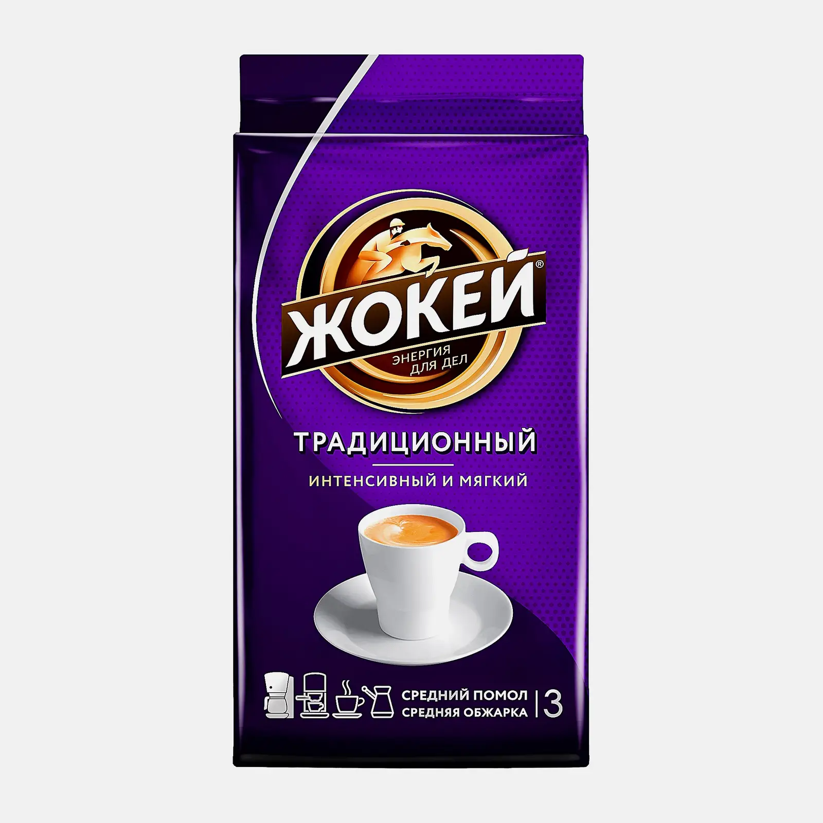 Изображение товара Кофе молотый Жокей жареный традиционный 250г