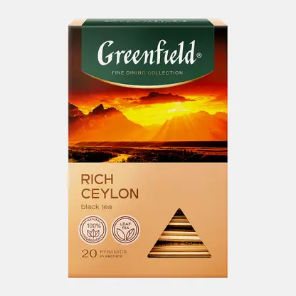 Чёрный чай Greenfield Rich Ceylon 20пир