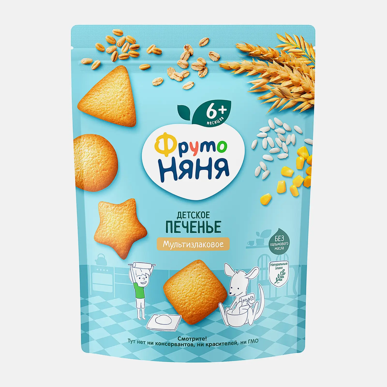 Изображение товара Детское мультизлаковое печенье Фрутоняня с 6 месяцев 120г