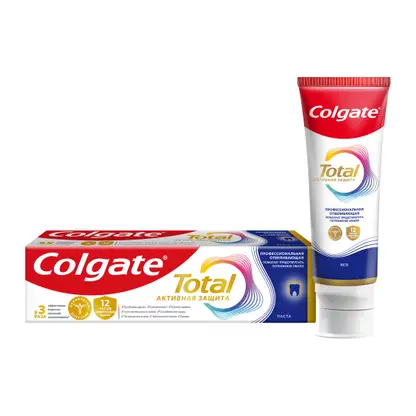 Изображение товара Зубная паста Colgate Total 12 Отбеливающая 75мл для защиты зубов и дёсен