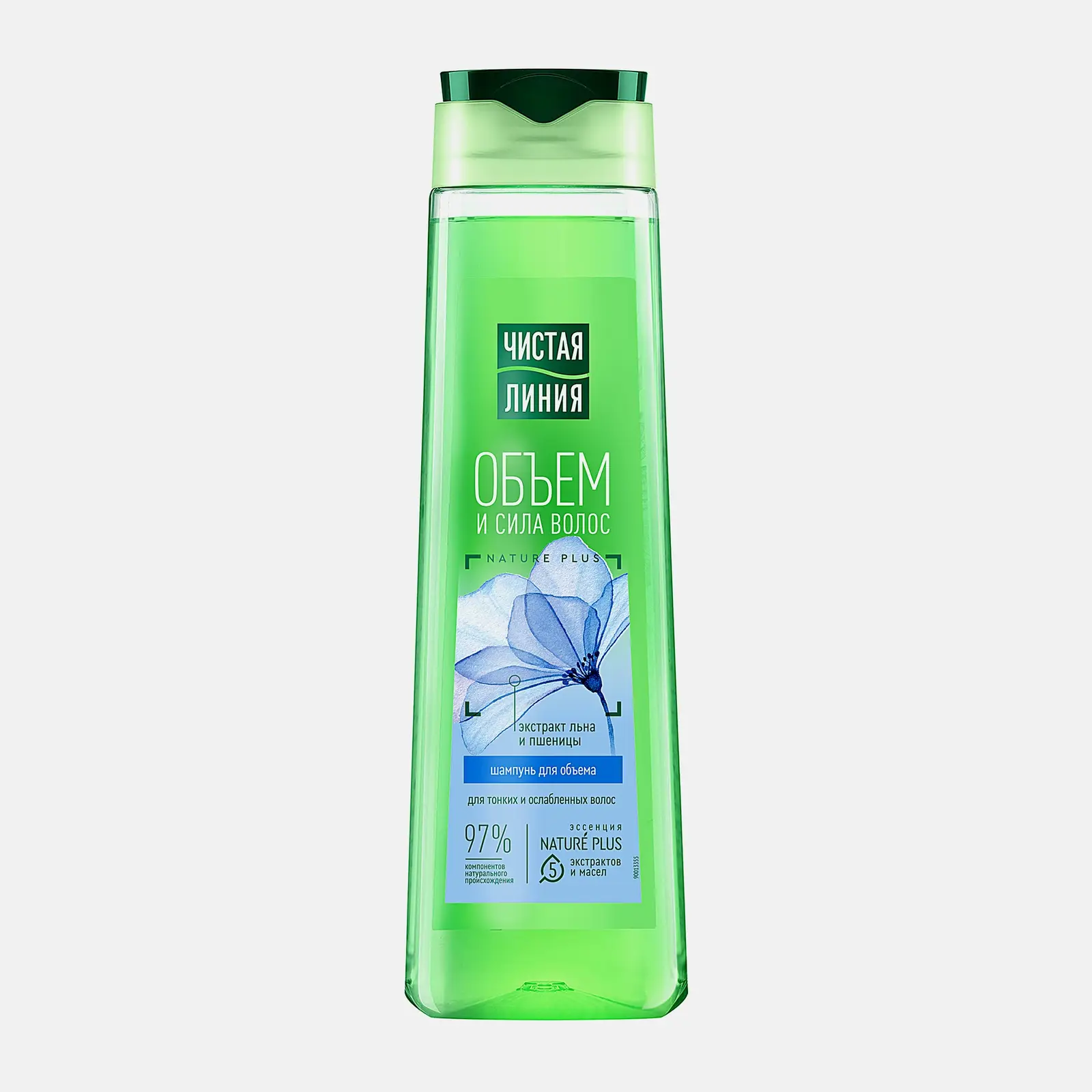 Изображение товара Шампунь для тонких и ослабленных волос Чистая Линия 400мл для объема и силы