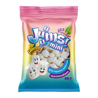 Изображение товара Маршмеллоу Juuums мини жевательный зефир со вкусом ванили 85г