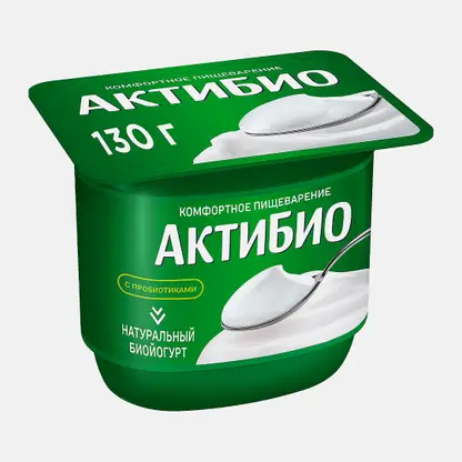 Биойогурт Актибио натуральный 3.5% 130г