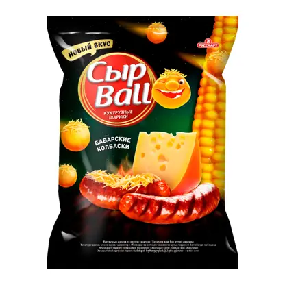 Изображение товара Кукурузные шарики Сыр Ball вкус колбасок 140г