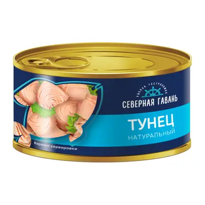 Изображение товара Тунец филе в собственном соку Северная Гавань 185г