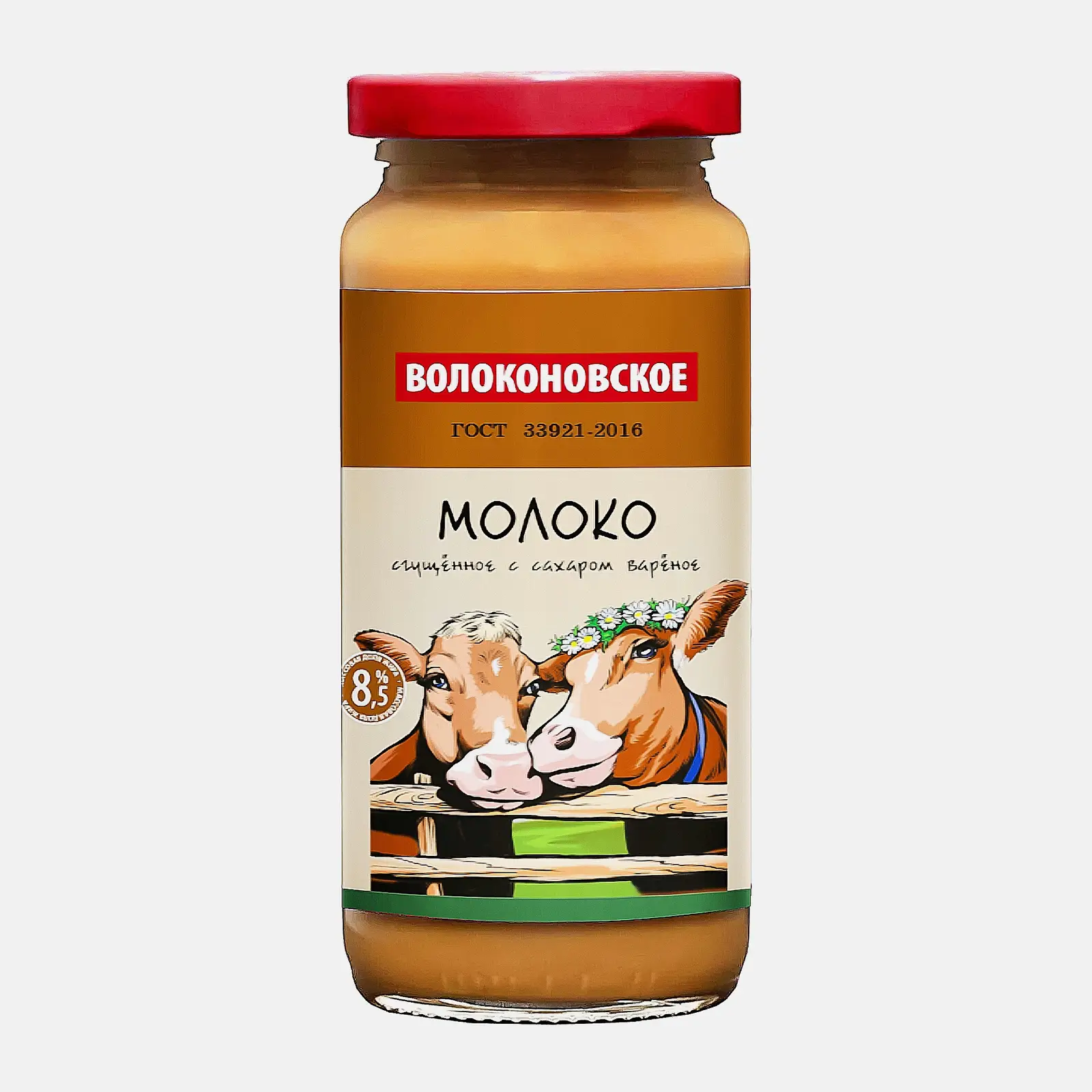 Изображение товара Сгущенное молоко Волоконовское вареное 8.5% 315г с сахаром