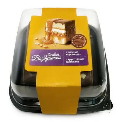 Изображение товара Пирожное с солёной карамелью Кондитерская Прохорова 150г