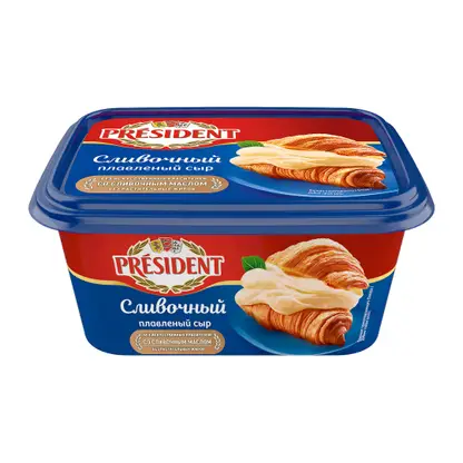 Изображение товара Сыр плавленый President Сливочный 45% 400г