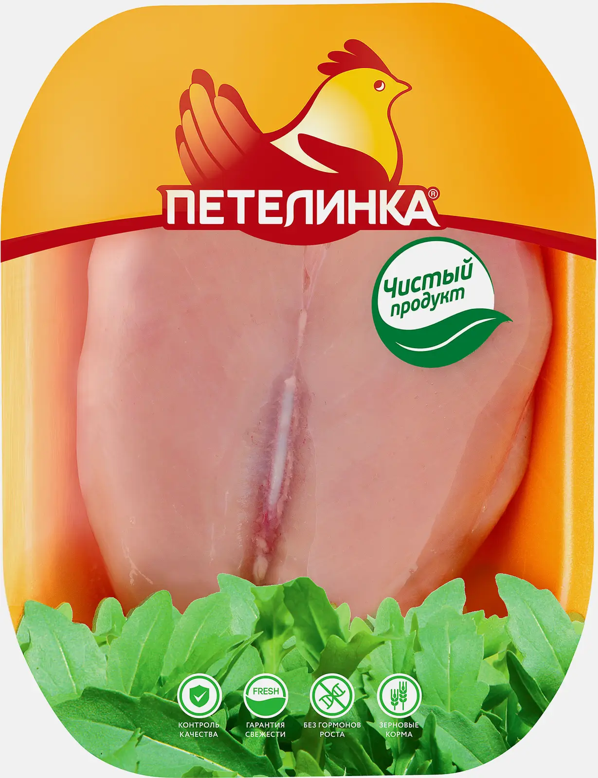 Изображение товара Куриная грудка Петелинка из цыплят-бройлеров без кожи 1 кг